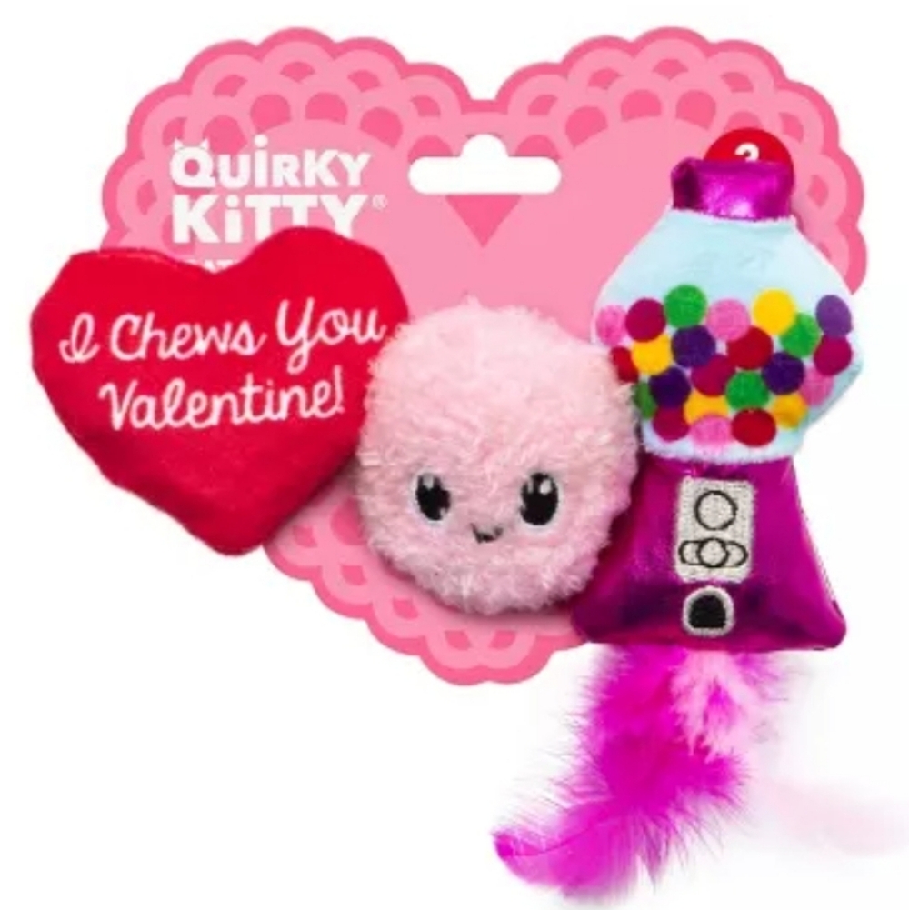 Quirky Kitty I Chews You Plush Cat Toy